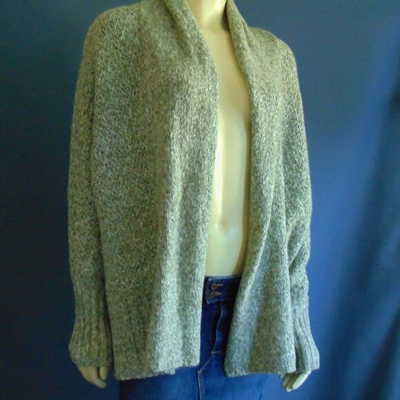 Angel of the North Anthropologie Green Chauvet Oversized Open Cardigan M - Picture 2 of 13